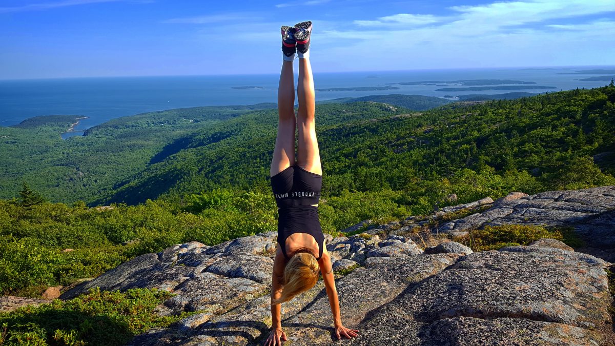 Acadia handstand Travel with Anda