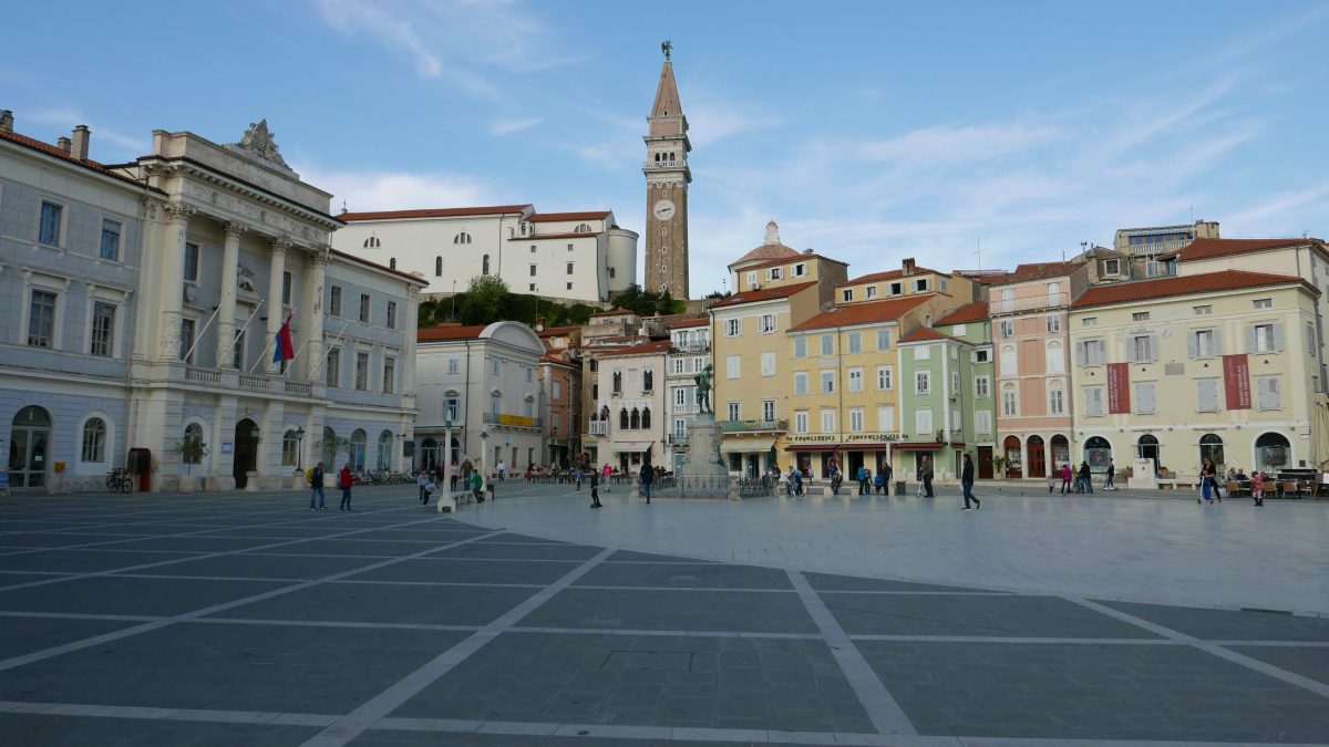 slovene coast piran tartini square